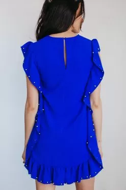 Clara Ruffle Trim Embellished Dress -Fashion Store 026D7AC5 C013 4BB6 AF7D D62399BCB819