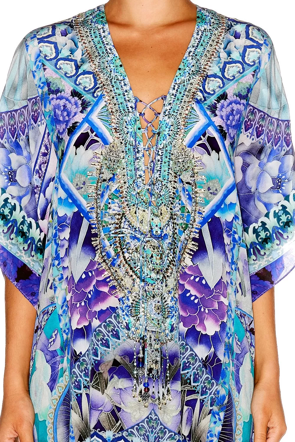 SHORT LACE UP KAFTAN THE BLUE MARKET 8 SHORT LACE UP KAFTAN THE BLUE MARKET - Image 6