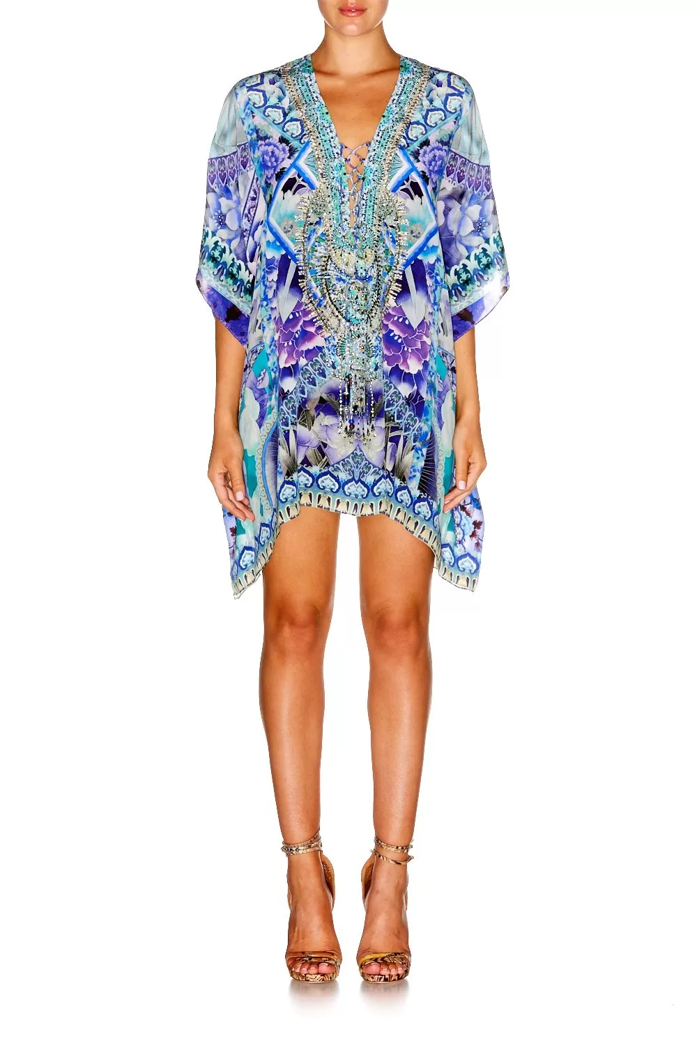 SHORT LACE UP KAFTAN THE BLUE MARKET 4 SHORT LACE UP KAFTAN THE BLUE MARKET - Image 2