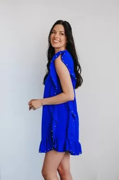 Clara Ruffle Trim Embellished Dress -Fashion Store 06D265ED B2CF 4BD8 8499 D2930867A430