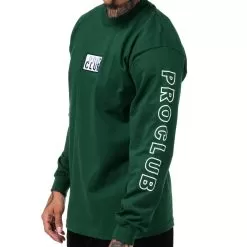 Embroidered Box Logo LS Tee - Mens -Fashion Store 114EMBFGR 5