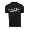 Pique Printed Graphic Polo - Mens -Fashion Store 11C687BLCK 1