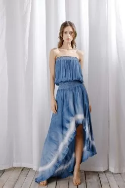 Ocean Breeze Strapless Tie Dye High Low Maxi Dress -Fashion Store 14159191 ccbdee09 cf51 4bfb a004 d630c96948cd