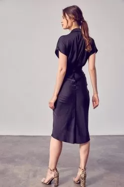 Just A Dream Satin Tie Front Midi Dress -Fashion Store 16097598 e141daed d032 4cb6 9665 edd5d7a54836