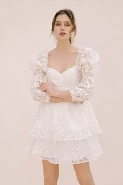 Marly Daisy Applique Floral Babydoll Dress -Fashion Store 16169538 c01a11d9 3b8d 4a8e bf76 c68e686dc004