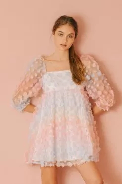 She's Like Spring Tulle Babydoll Dress - Rainbow -Fashion Store 16890836 87fddc48 4e2c 4461 a298 c9b441738c4f