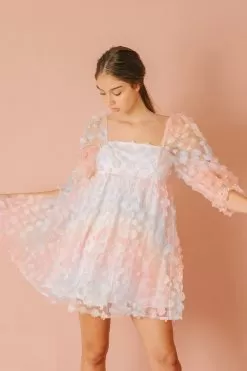 She's Like Spring Tulle Babydoll Dress - Rainbow -Fashion Store 16890836 f3607762 b10f 4b04 9f99 96d446c47d02