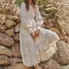 Dahlia Smocked Lace Maxi Dress - Cream -Fashion Store 17752588 050f6040 d4f2 4089 9efc 27034eb8b3a9