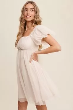 Be My Fairytale Mesh Babydoll Dress- Cream -Fashion Store 18374483 54d95a30 9e12 4a73 9711 f23f33239ca8