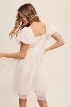 Be My Fairytale Mesh Babydoll Dress- Cream -Fashion Store 18374483 a45726a9 f7a2 4f28 940e 2a9ea46fd887