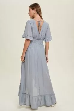 Fontana Lace Trim High-Low Maxi Dress -Fashion Store 18637836 ede8e04b 84e3 4a00 9790 904cc4c47633
