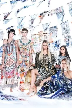 SHORT ROUND NECK KAFTAN FLOWER HOUR -Fashion Store 18 9