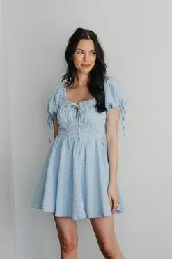 Miley Gingham Babydoll Dress