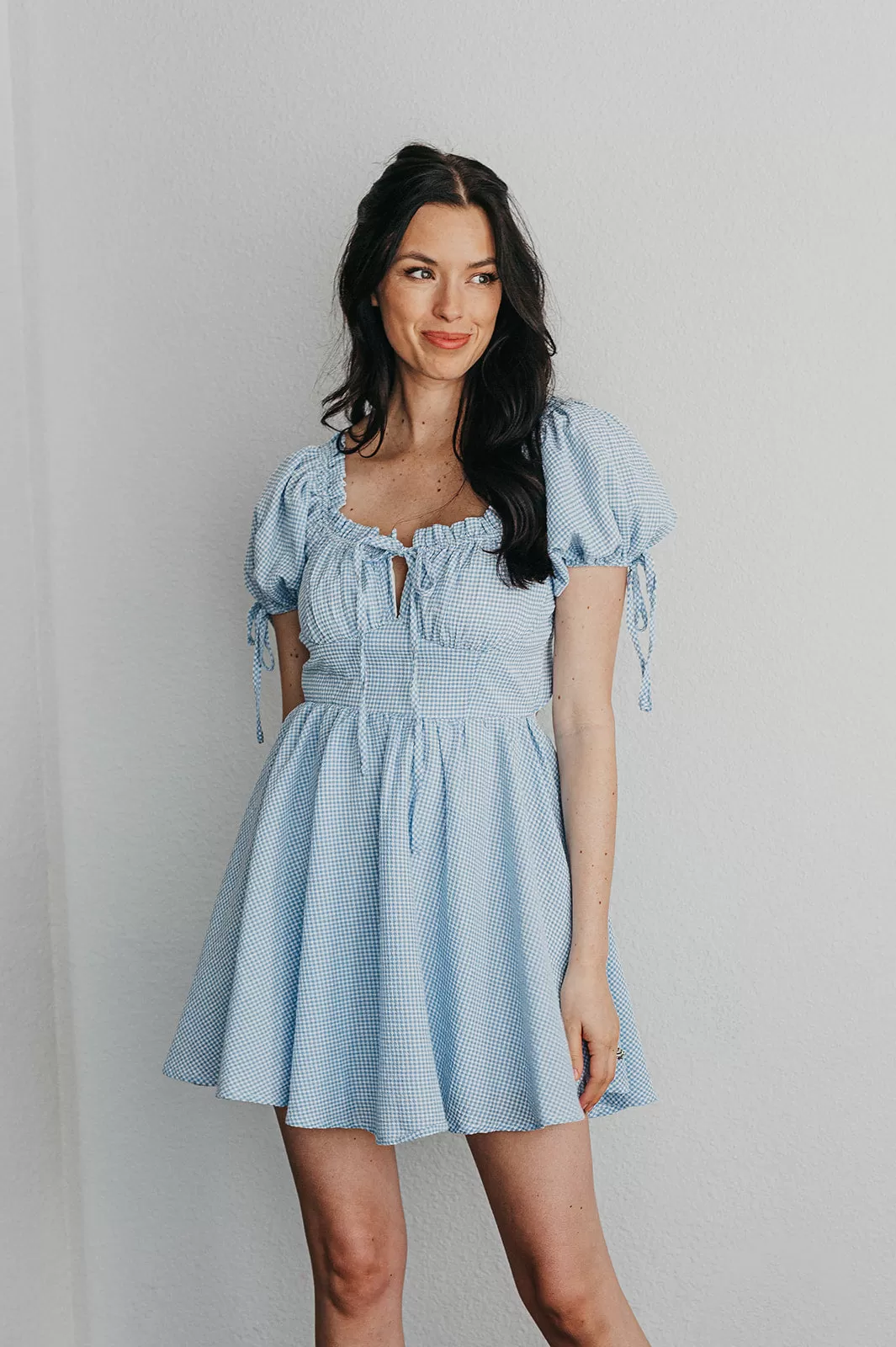 Miley Gingham Babydoll Dress 3 Miley Gingham Babydoll Dress