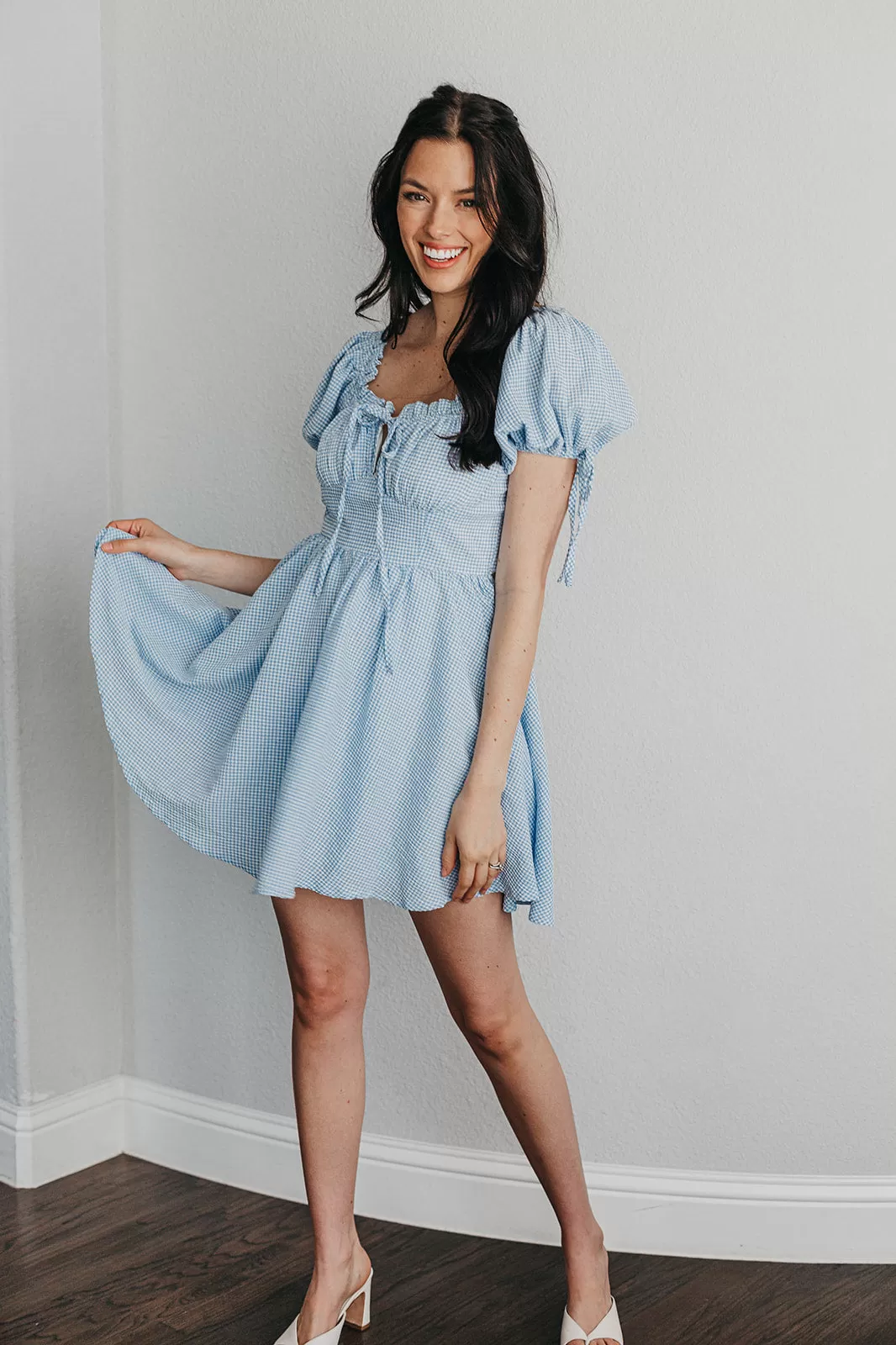 Miley Gingham Babydoll Dress 5 Miley Gingham Babydoll Dress - Image 3