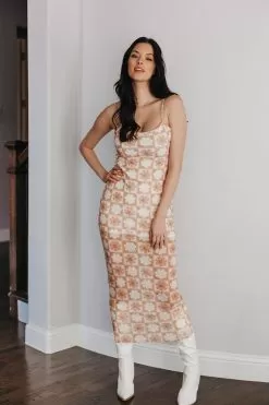 Joaquin Abstract Mesh Maxi Dress -Fashion Store 3E102A5F 18AA 4330 8A5F 4ADD2916650A
