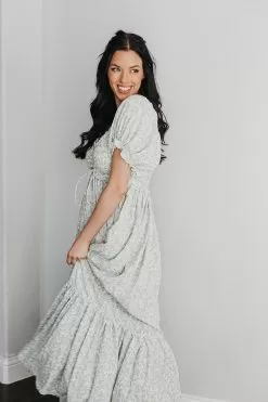 Giada Floral Smocked Maxi Dress -Fashion Store 3FE40EBF 9CE2 4680 9237 8CA5D9C683AD