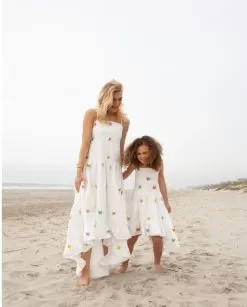 3D Rainbow Butterfly High Low Dress -Fashion Store 3d rainbow butterfly high low dress lola the boys 29581319438438