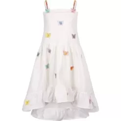 3D Rainbow Butterfly High Low Dress -Fashion Store 3d rainbow butterfly high low dress lola the boys 29619250528358