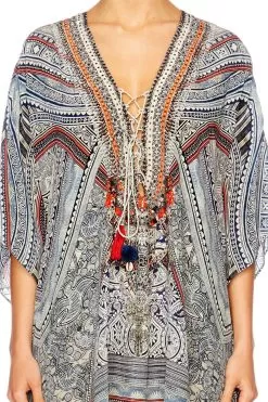 SHORT LACE UP KAFTAN ANTIQUE BATIK -Fashion Store 563733 camilla 0912 1701 001 1 db4d400a fb90 4b2b 8207 54b6e6e78b7c