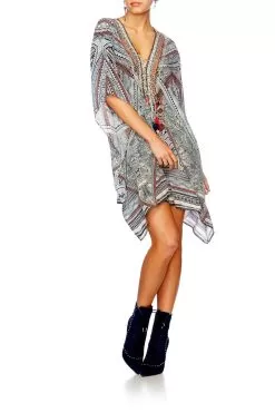 SHORT LACE UP KAFTAN ANTIQUE BATIK