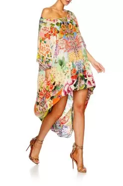 ROUND NECK KAFTAN FLOWER HOUR