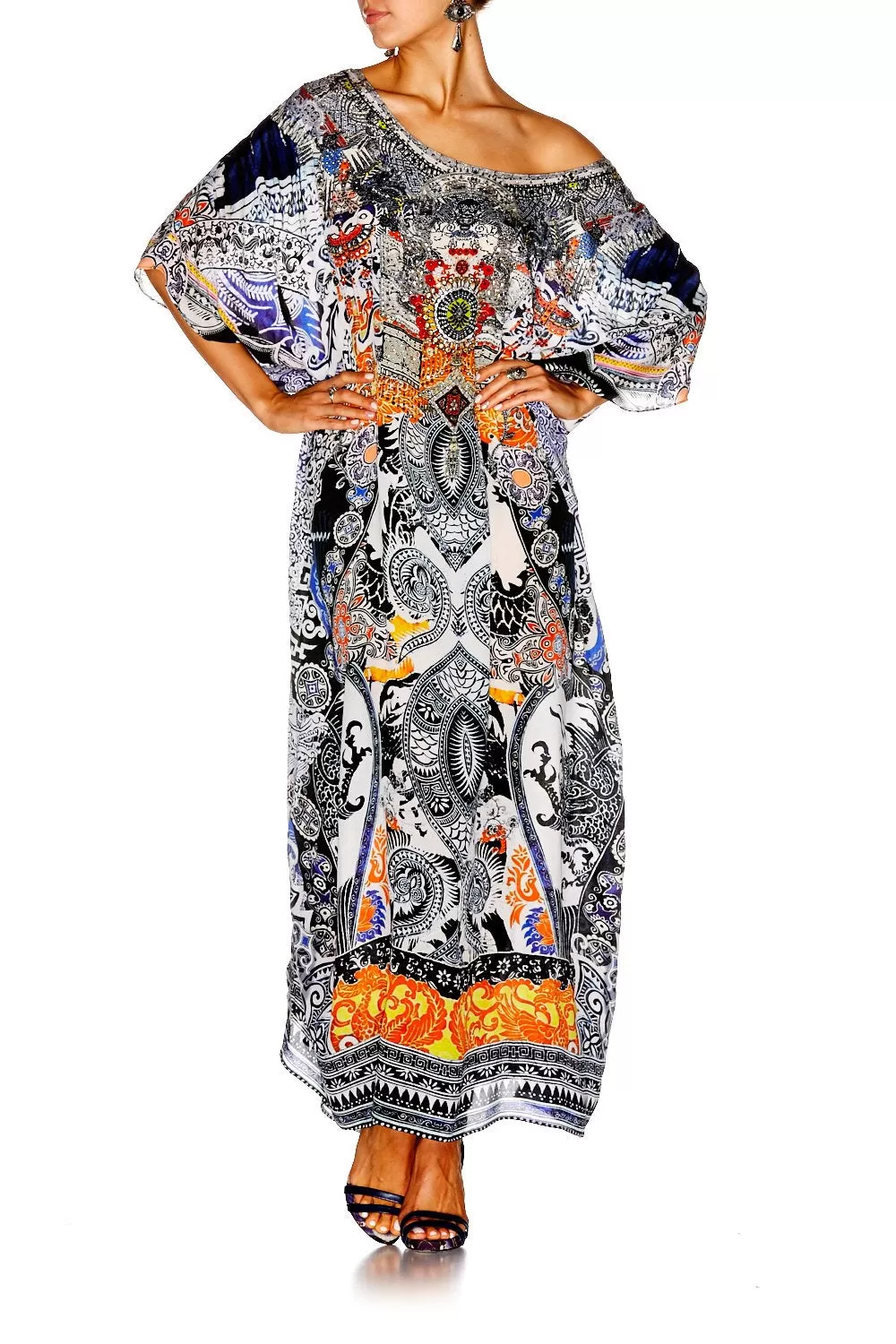 ROUND NECK KAFTAN HEART OF HONG 6 ROUND NECK KAFTAN HEART OF HONG - Image 4