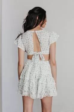 Something Sweet Floral Cut Out Mini Dress -Fashion Store 716B2785 5B97 4F55 B6FD A2448F400587