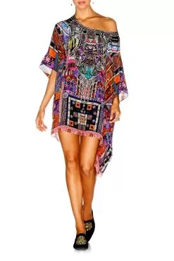 SHORT ROUND NECK KAFTAN PATCH ME UP