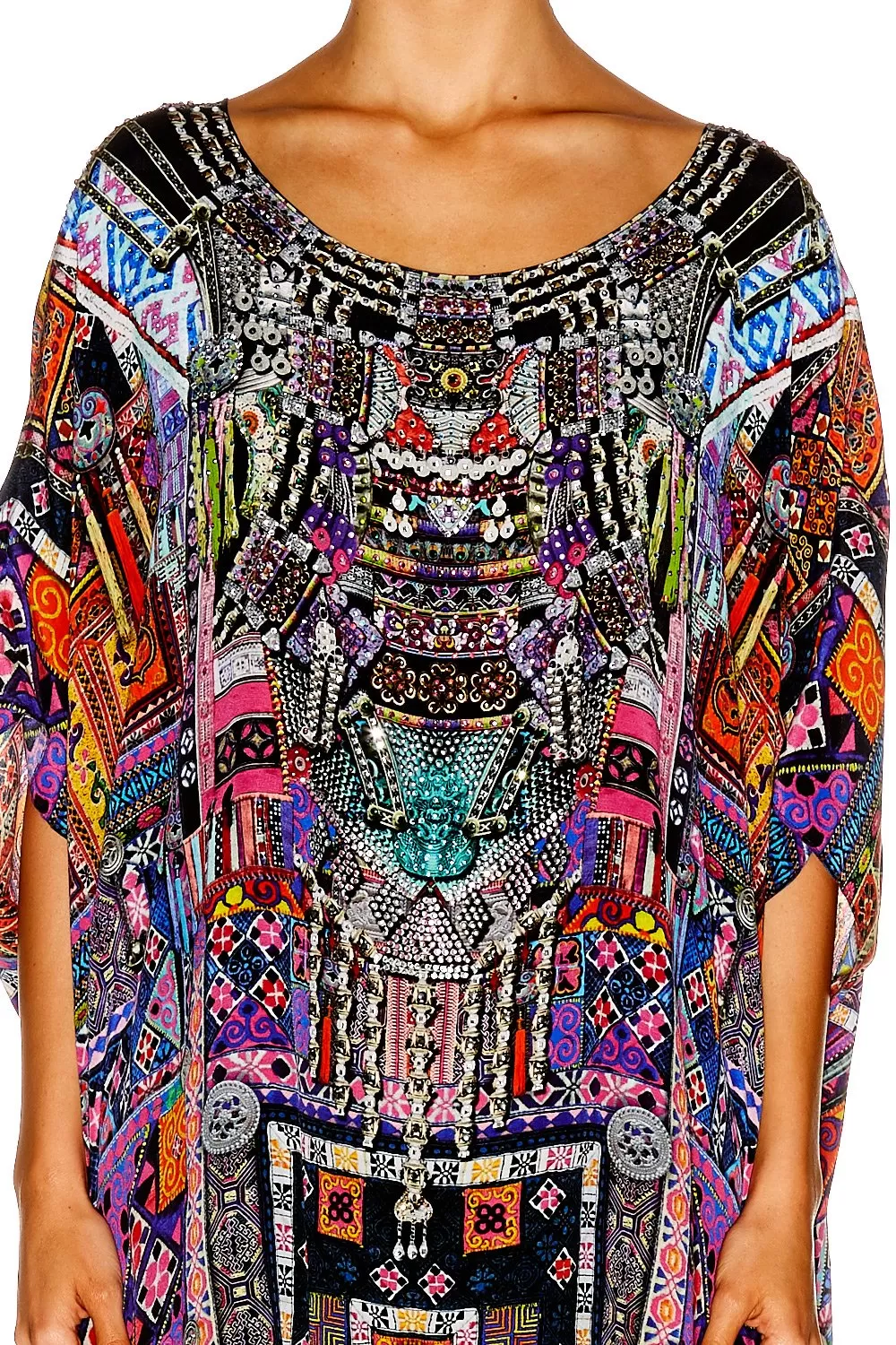 SHORT ROUND NECK KAFTAN PATCH ME UP 9 SHORT ROUND NECK KAFTAN PATCH ME UP - Image 7