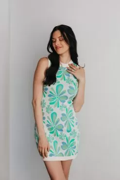 Naya Floral Open Back Knit Dress -Fashion Store 9BF8CE54 60A4 4EEE AC7F A86234ED2664