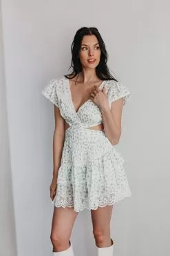 Something Sweet Floral Cut Out Mini Dress -Fashion Store 9C83CB84 B386 4760 8B85 B781C00B7B6B