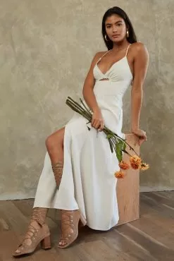 Bay Breeze Cutout Slit Midi Dress -Fashion Store BYT L5408 0234 big 7f5932ba 7d34 4a08 a04e 3c2f520c4016