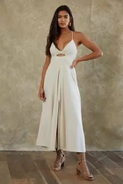 Bay Breeze Cutout Slit Midi Dress -Fashion Store BYT L5408 0234 big d5881b79 db2e 4206 9dfc 114b7452ca28