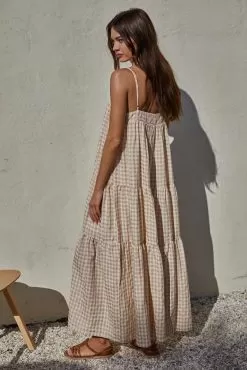 Baker Cotton Gingham Tiered Maxi Dress -Fashion Store BYT L5488 0893 big 8c7692ff eda2 47e2 9133 8fac7095e5be