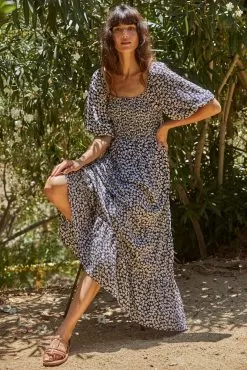 Alma Smocked Floral Maxi Dress -Fashion Store BYT L5761 0630 big ca01d454 90d8 4c9e b8a6 a29b40d71b79