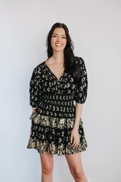 Mabel Printed Tiered Mini Dress -Fashion Store C26802E8 D91C 4561 A8B0 3D63793FEA41