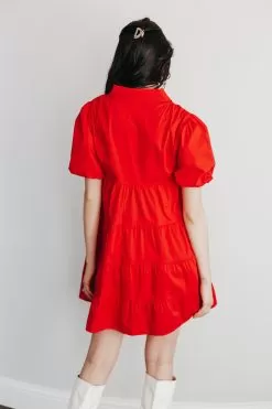 Farrah Puff Sleeve Tiered Mini Dress -Fashion Store C7ACCF3A 6076 4102 863A AA400DFB52AE