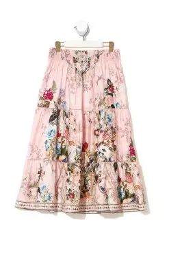 KIDS SHIRRED WAIST MAXI SKIRT 12-14 YOUNG HEARTS -Fashion Store CAMILLA 00011020 KIDSSHIRRED WAIST MAXI SKIRT YOUNG HEARTS FLATLAY 2