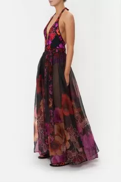 MAXI WRAP SKIRT MIDNIGHT POPPY -Fashion Store CAMILLA 00014637 MAXI WRAP SKIRT MIDNIGHT POPPY 2