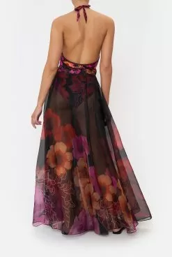 MAXI WRAP SKIRT MIDNIGHT POPPY -Fashion Store CAMILLA 00014637 MAXI WRAP SKIRT MIDNIGHT POPPY 3