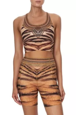BANDED RACER BACK CROP FELINE FINE -Fashion Store CAMILLA 00015116 BANDED RACER BACK CROP FELINE FINE 4