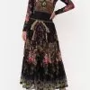 SHIRRED WAIST TIERED CIRCLE SKIRT DANCE WITH DUENDE -Fashion Store CAMILLA 00015495 SHIRRED WAIST CIRCLE SKIRT DANCE WITH DUENDE 1