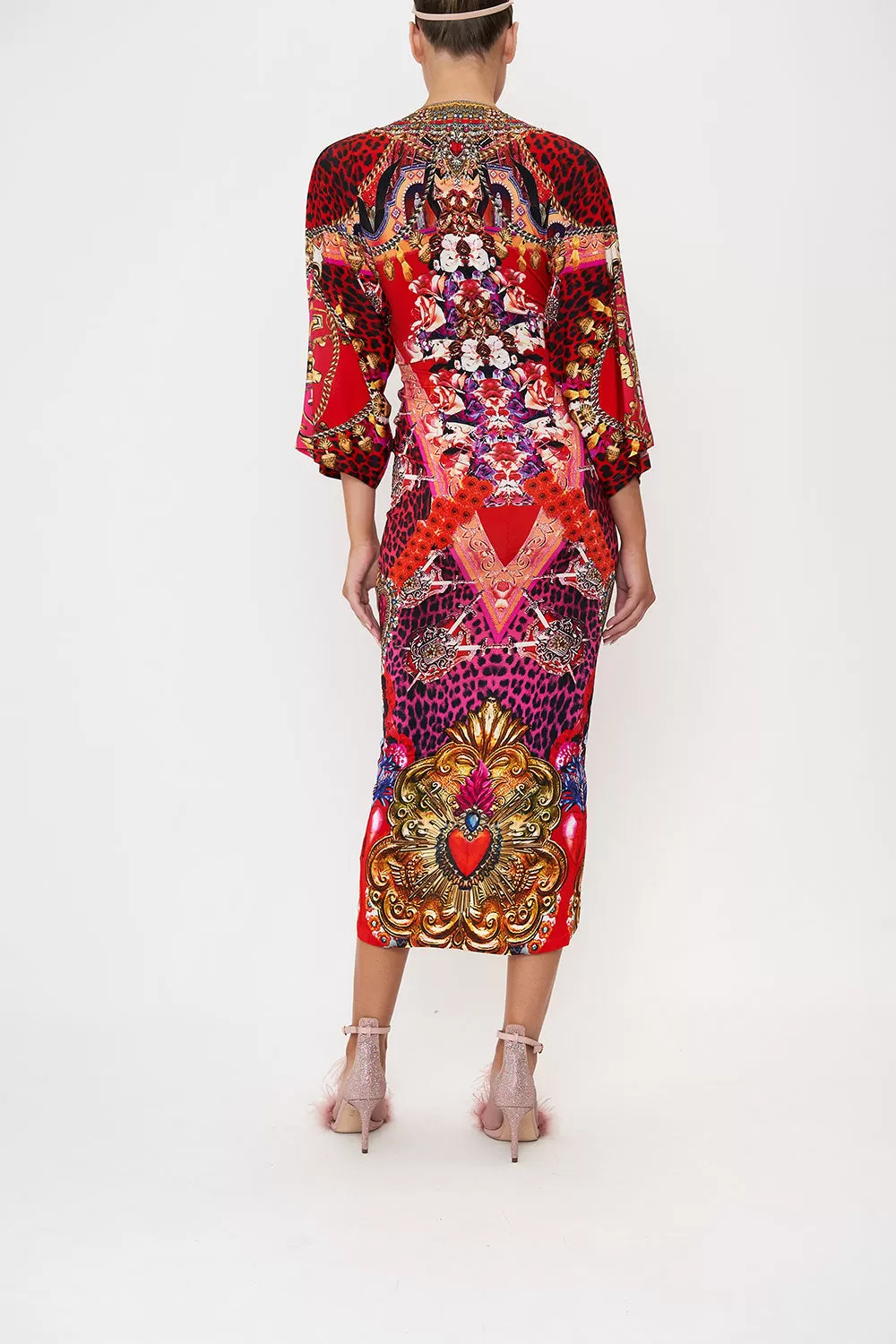 LONG SPLIT FRONT TWIST DRESS ARTESANIA MANIA 4 LONG SPLIT FRONT TWIST DRESS ARTESANIA MANIA - Image 2