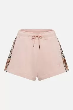 TERRY SHORT WITH CONTRAST STRIPE MOTO MAIKO 10 TERRY SHORT WITH CONTRAST STRIPE MOTO MAIKO -Fashion Store CAMILLA 00016322 TERRY SHORT WITH CONTRAST STRIPE MOTOMAKO GHOST 1