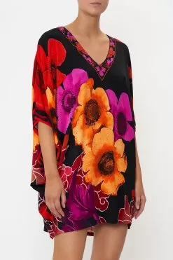 BAT SLEEVE DRESS MIDNIGHT POPPY -Fashion Store CAMILLA 00016721 BAT SLEEVE DRESS MIDNIGHT POPPY 4