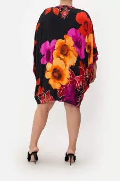 BAT SLEEVE DRESS MIDNIGHT POPPY -Fashion Store CAMILLA 00016721 BAT SLEEVE DRESS MIDNIGHT POPPY MTL 1