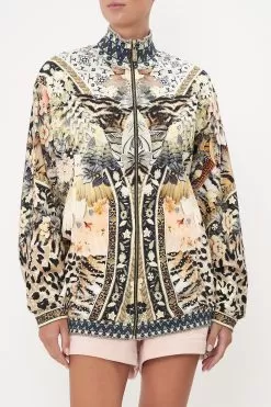 ZIP FRONT SWEAT JACKET MOTO MAIKO -Fashion Store CAMILLA 00018109 ZIP FRONT SWEAT JACKET MOTO MAIKO 4