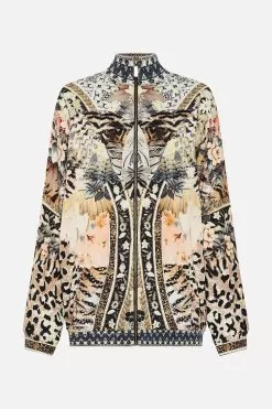 ZIP FRONT SWEAT JACKET MOTO MAIKO -Fashion Store CAMILLA 00018109 ZIP FRONT SWEAT JACKET MOTO MAIKO GHOST 1