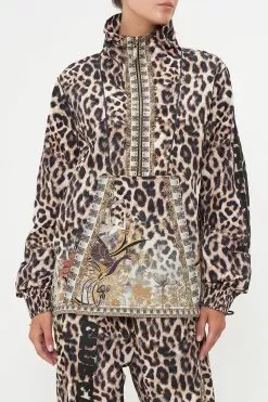 HALF ZIP WINDBREAKER PULLOVER NOMADIC NYMPH -Fashion Store CAMILLA 00019756 HALF ZIP WINDBREAKER PULLOVER NOMADIC NYMPH 4